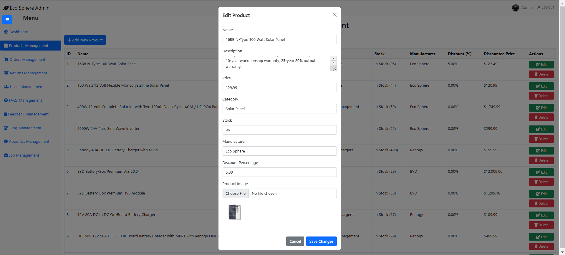 Edit Product
